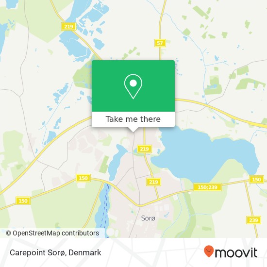 Carepoint Sorø map