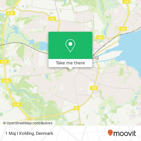 1 Maj I Kolding map