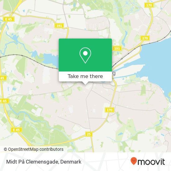 Midt På Clemensgade map