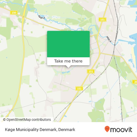 Køge Municipality Denmark map