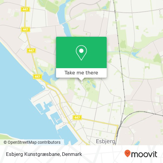 Esbjerg Kunstgræsbane map