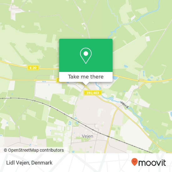 Lidl Vejen map