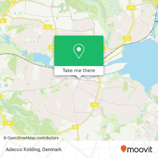 Adecco Kolding map