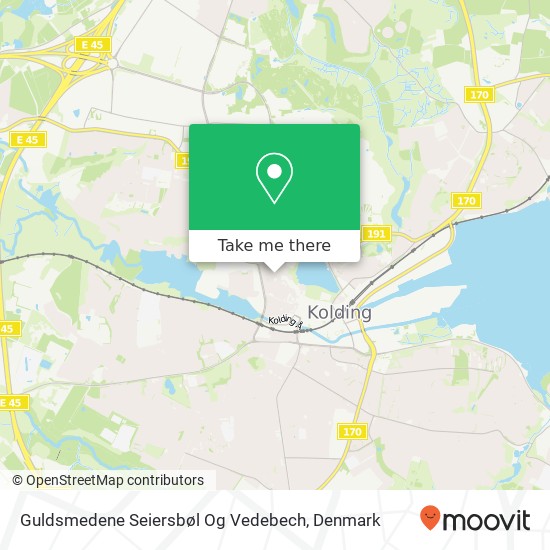 Guldsmedene Seiersbøl Og Vedebech map