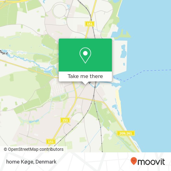 home Køge map