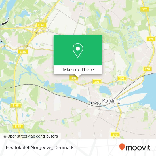 Festlokalet Norgesvej map