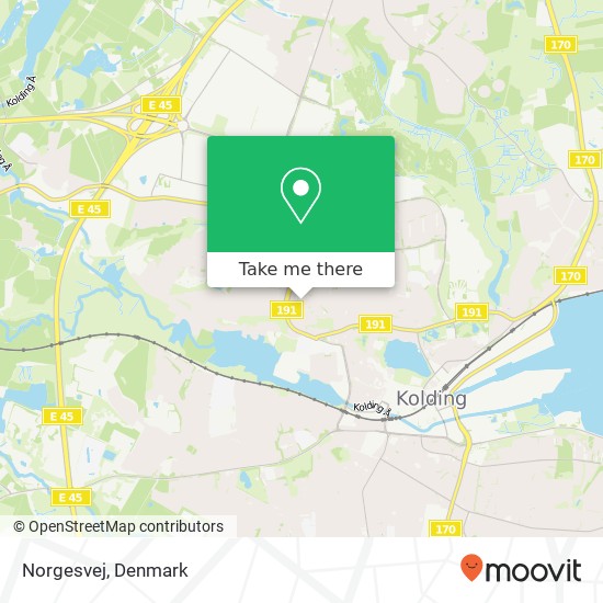 Norgesvej map