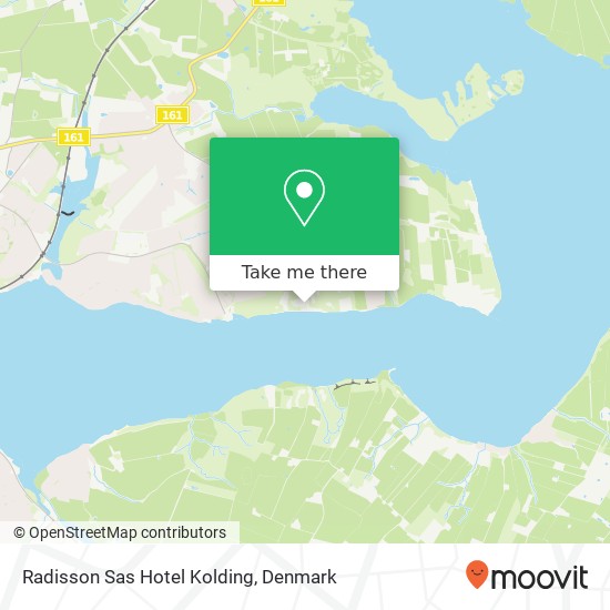 Radisson Sas Hotel Kolding map