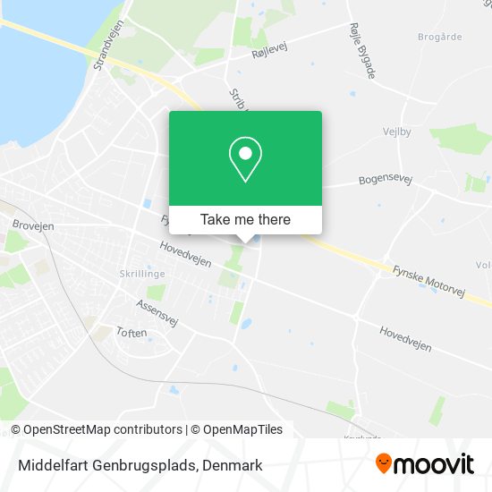 Middelfart Genbrugsplads map