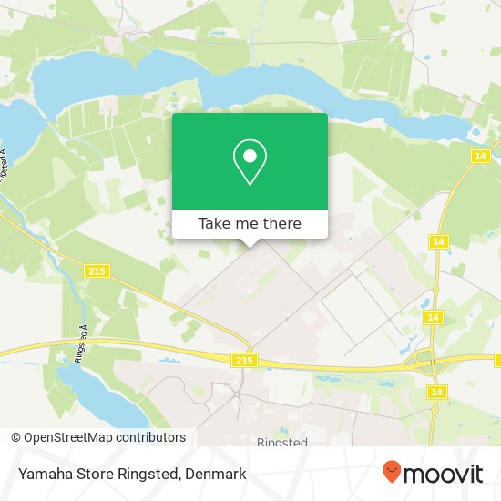 Yamaha Store Ringsted map