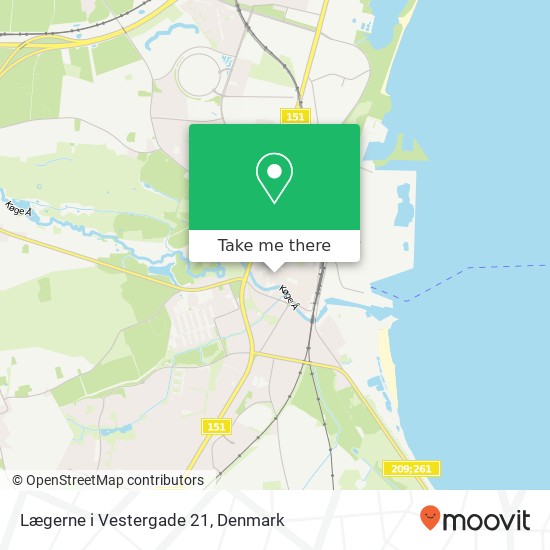 Lægerne i Vestergade 21 map