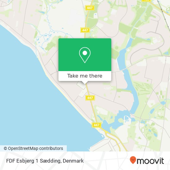 FDF Esbjerg 1 Sædding map