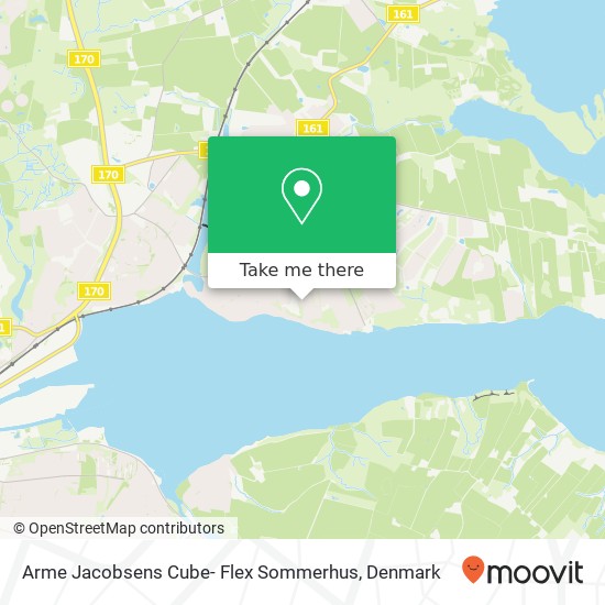 Arme Jacobsens Cube- Flex Sommerhus map