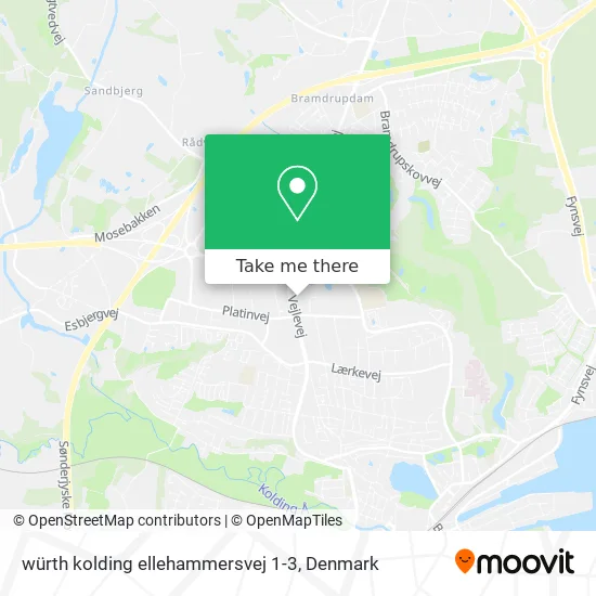 würth kolding ellehammersvej 1-3 map