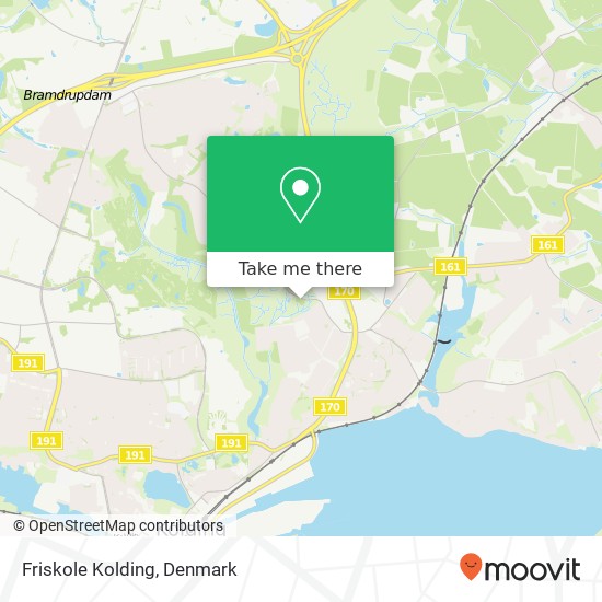 Friskole Kolding map