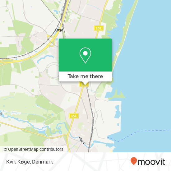 Kvik Køge map