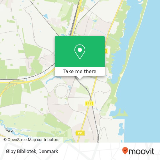 Ølby  Bibliotek map