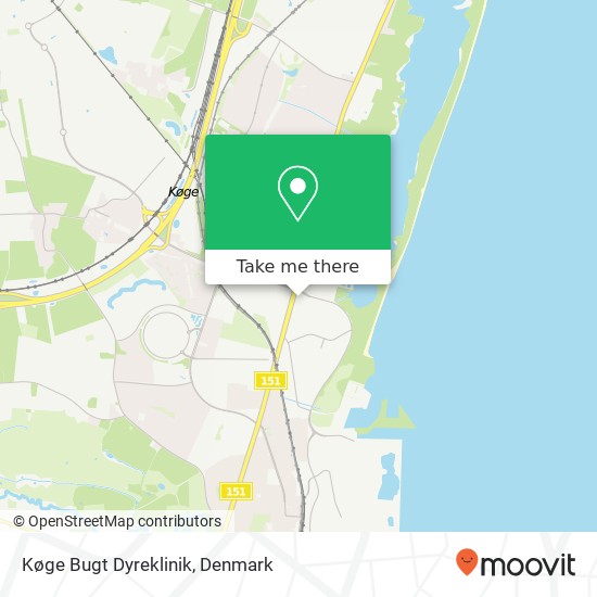 Køge Bugt Dyreklinik map