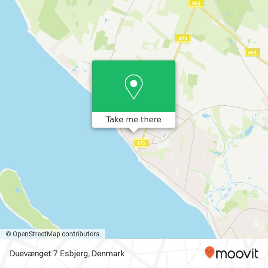 Duevænget 7 Esbjerg map