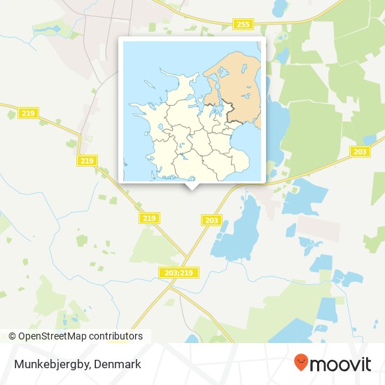 Munkebjergby map