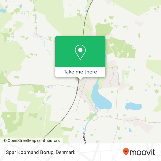 Spar Købmand Borup map