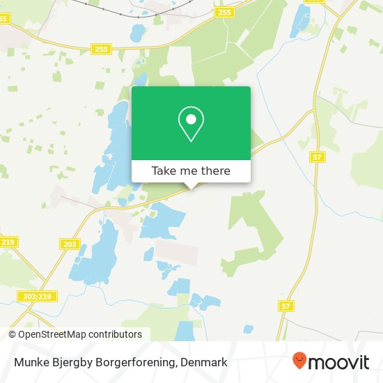 Munke Bjergby Borgerforening map