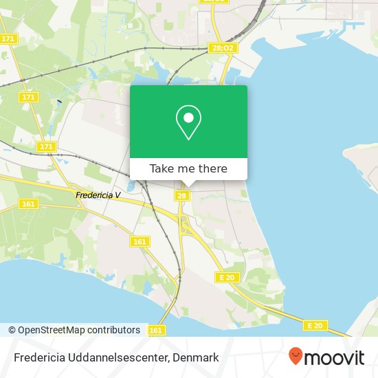 Fredericia Uddannelsescenter map