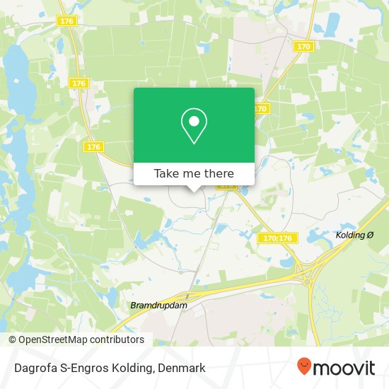 Dagrofa S-Engros Kolding map