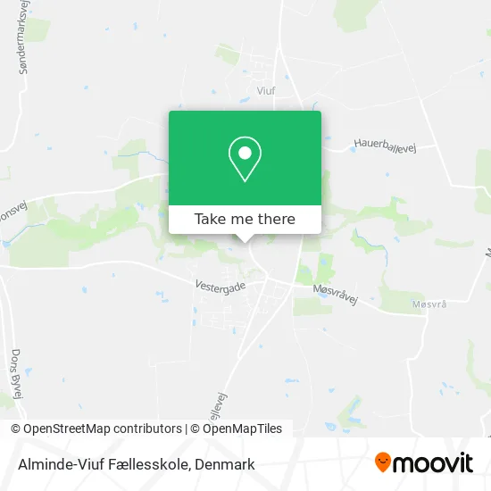 Alminde-Viuf Fællesskole map