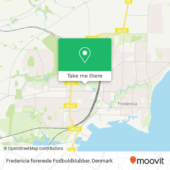 Fredericia forenede Fodboldklubber map