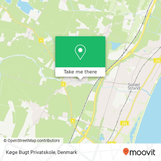 Køge Bugt Privatskole map