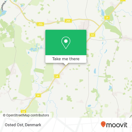 Osted Ost map