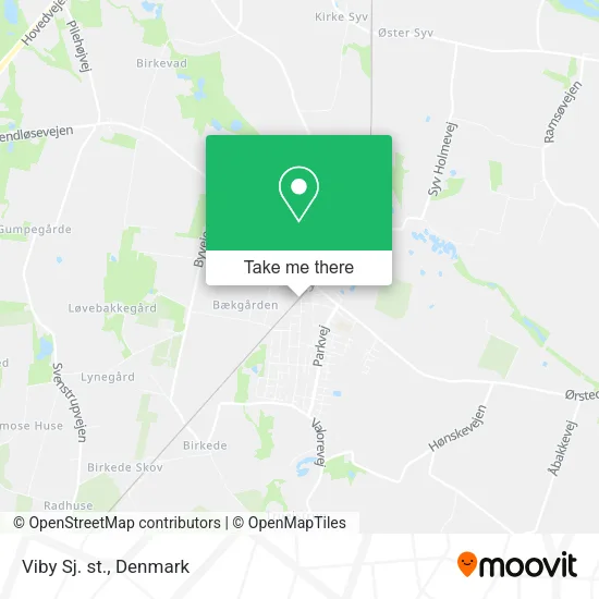 Viby Sj. st. map