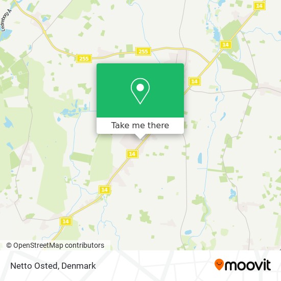 Netto Osted map