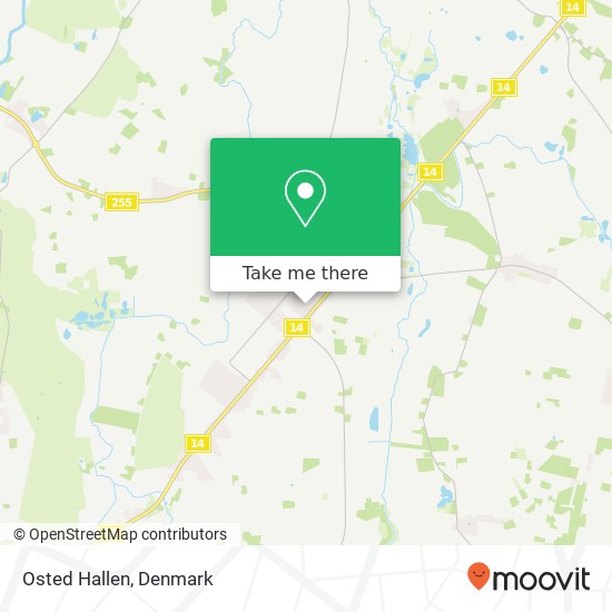 Osted Hallen map