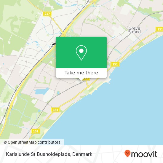 Karlslunde St Busholdeplads map