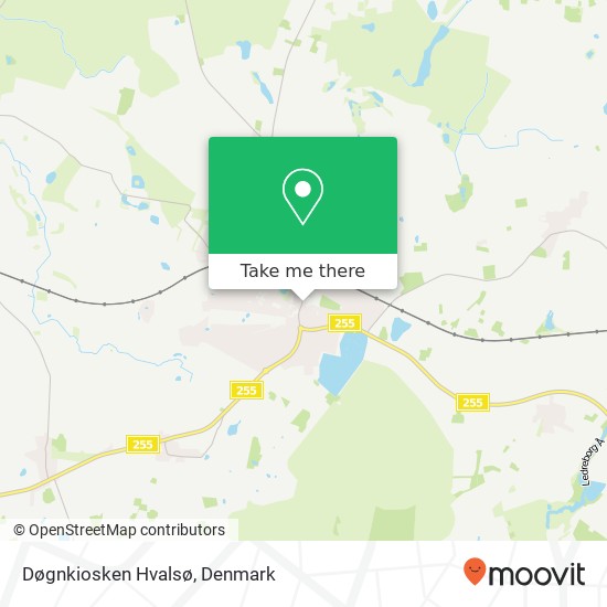 Døgnkiosken Hvalsø map