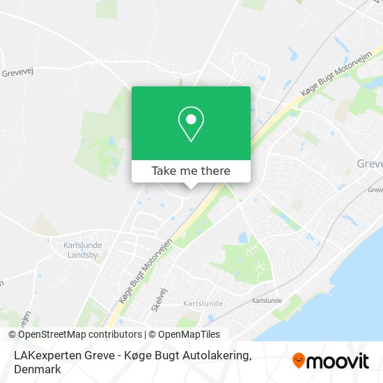 LAKexperten Greve - Køge Bugt Autolakering map