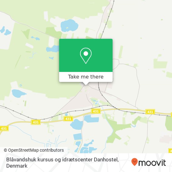 Blåvandshuk kursus og idrætscenter Danhostel map