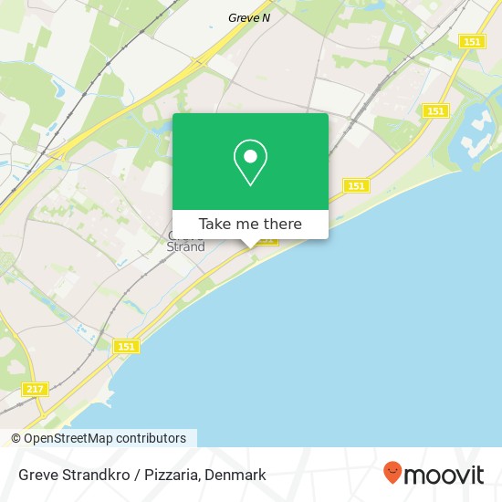 Greve Strandkro / Pizzaria map