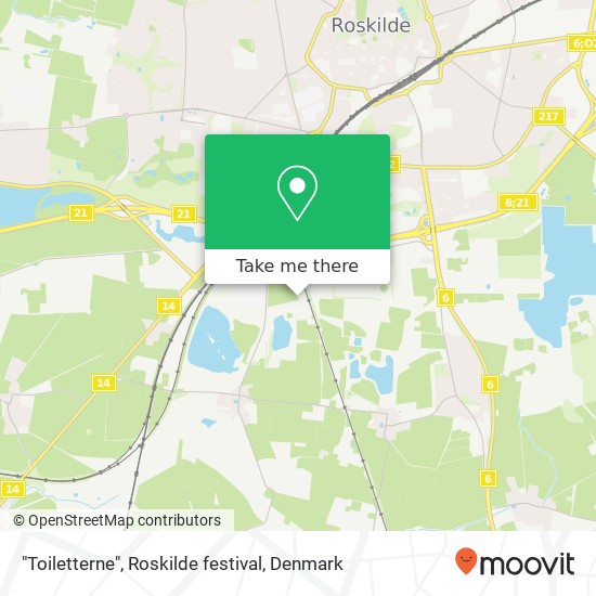 "Toiletterne", Roskilde festival map