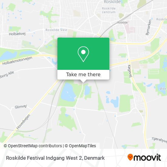 Roskilde Festival Indgang West 2 map