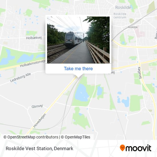 Roskilde Vest Station map
