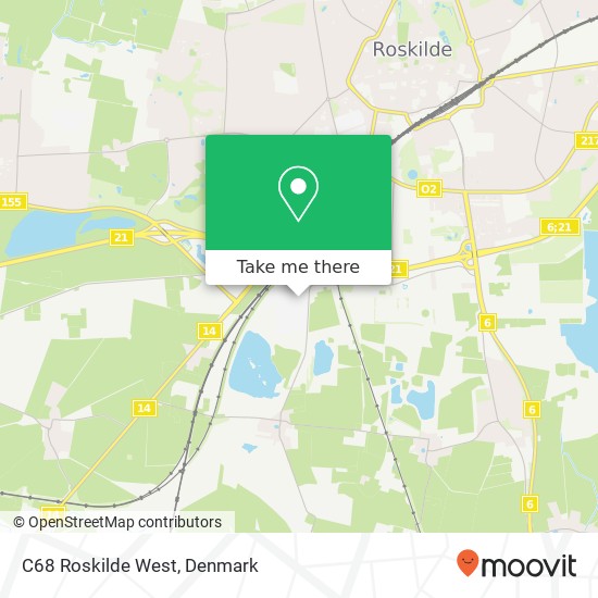 C68 Roskilde West map