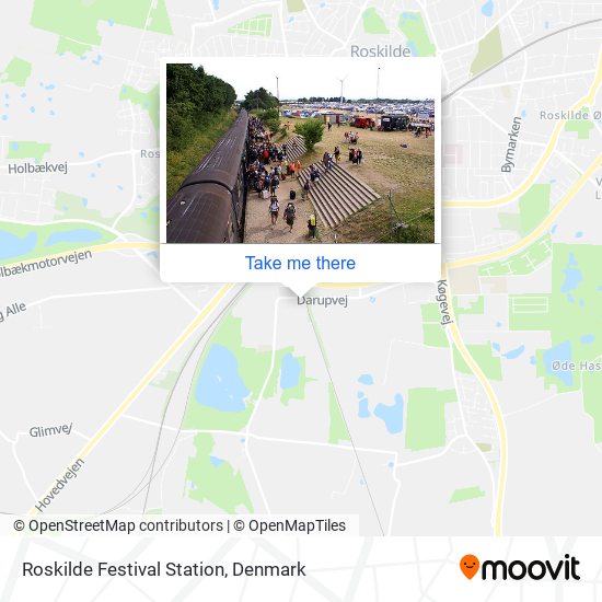 Roskilde Festival Station map