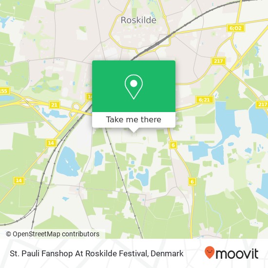 St. Pauli Fanshop At Roskilde Festival map