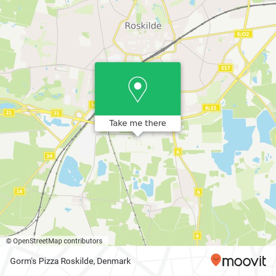 Gorm's Pizza Roskilde map