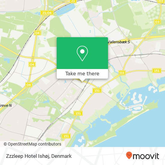 Zzzleep Hotel Ishøj map