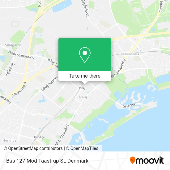 Bus 127 Mod Taastrup St map