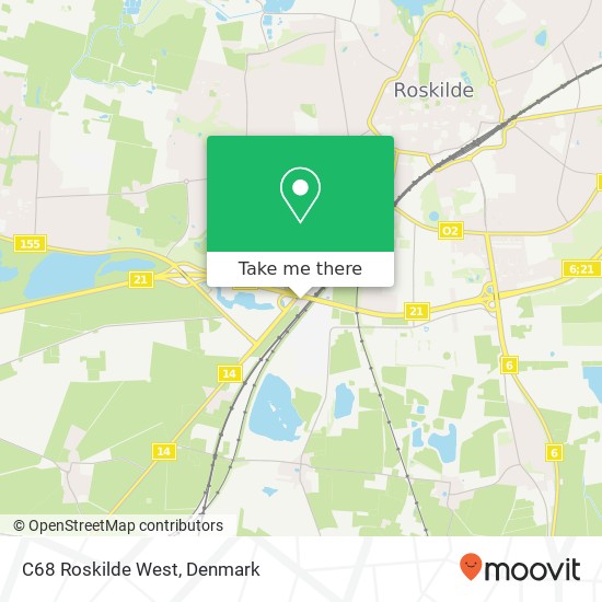 C68 Roskilde West map